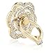 PAMISO Phone Stand Luxury rose shape Universal Phone Stand Alloy Ring Grip/Phone Holder for iPhone,Samsung, All Cell Phones (White)