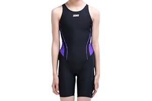 karrack Girls Swimming Suit Sports Conjoined Girls Training Competition Children Swimming Suit