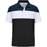 TIHEEN Mens Polo Shirts Short Sleeve Moisture Wicking Preformance Golf Shirts Big and Tall
