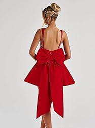 ouhati Short Satin Spaghetti Straps Homecoming