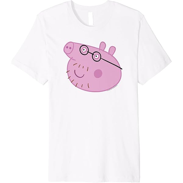 Amazon.com: Peppa Pig Happy Daddy Pig Big Face Long Sleeve T