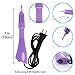 WAMTHUS Hotfix, DIY Applicator Wand Setter Tool 7 Different Sizes Tips, Tweezers & Brush Cleaning kit and 2 Pack Hot-Fix Crystal Rhinestones (1440 Stones/Each), Purple