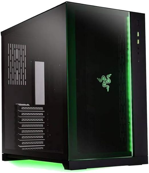 LIAN LI PCO11 Dynamic Razer Edition Black Tempered Glass ATX Mid Tower