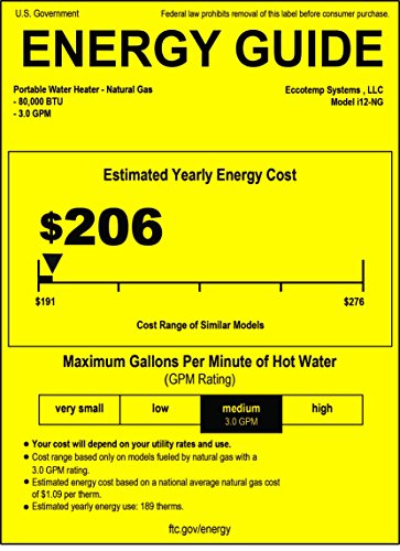Eccotemp i12-NG Tankless Water Heater - Thumbnail 6