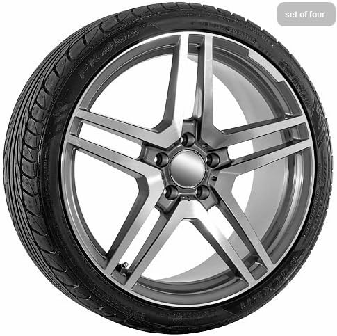 19 Inch Machine Faced/ Gunmetal Mercedes Benz Replica Wheels038; Tires