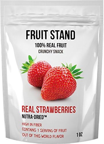 Fruit Stand Real Strawberries, 1 Ounce (Pack of 6)