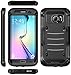 Galaxy S7 Edge Case, E LV Samsung Galaxy S7 Edge Hybrid Armor Protection Defender (WITHOUT Built-in Screen Protector) Case For Samsung Galaxy S7 Edge - [BLACK / BLACK]