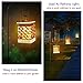 Christmas Decorations Solar Lights Outdoor LED Flickering Flame Solar Powered Lantern Hanging for Garden Deck Holiday Wedding Party Table Decor Waterproof Auto On/Off(2 Pack)