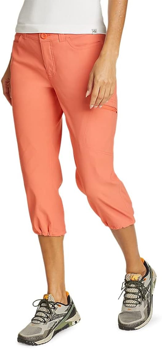 Eddie Bauer Women's Rainier Capris, Dusty Coral, 6, Hiking Pants at Amazon  Women's Clothing store