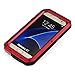 Galaxy S7 Case,Mangix 3C-Aone Gorilla Glass Luxury Aluminum Alloy Protective Metal Extreme Shockproof Military Bumper Finger Scanner Cover Shell Case Skin Protector for Samsung Galaxy S7 (Red)