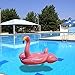 MWShop 4-5 People Inflatable Flamingo Biggest Giant Flamingo Ride On Solstice Swimming Pool Float 4 Recessed Cup Holders To Hold Your Drinks Constructed Of Heavy-Duty PVC Vinyl Pink