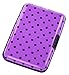 Aluminum Hard Case Credit Cards Wallet (Pink Polka Dot)