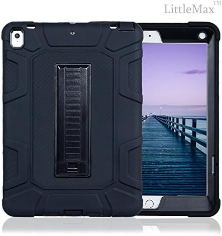 Pro 10.5 Inch Case,LittleMax [Heavy Duty] Kickstand Full Body Protective Case Dual Layer Hybrid Impact iPad Pro 10.5-Inch 2017 Model Cover[Free Cleaning Cloth,Stylus Pen]-02 Black
