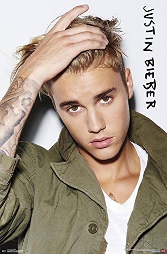 Posters Elite's Justin Bieber Singer Songwriter 12 x 18 Inch Poster Print Rolled Wall Decor