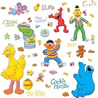 Lunarland SESAME STREET 45 BiG Wall Stickers ELMO BIG BIRD ABBY OSCAR Room Decor Decals