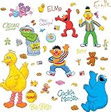 Lunarland SESAME STREET 45 BiG Wall Stickers ELMO BIG BIRD ABBY OSCAR Room Decor Decals