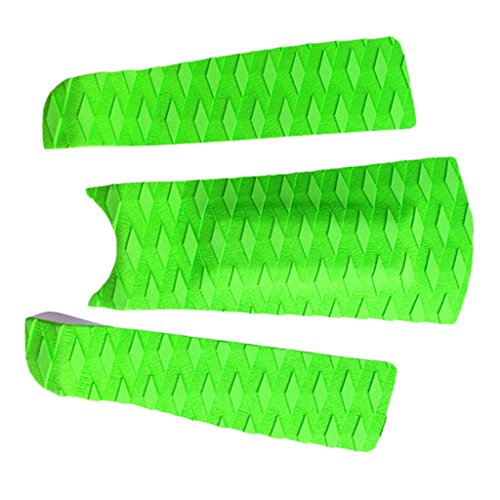 CUTICATE 3X EVA Tail Pad Surfboard Deck Traction Stomp Surfing Grip Mat Trim Sheet - Green