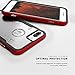 Zizo Shock Series Compatible with iPhone 8 Plus case Military Grade Drop Tested with Tempered Glass Screen Protector iPhone 7 Plus case RED
