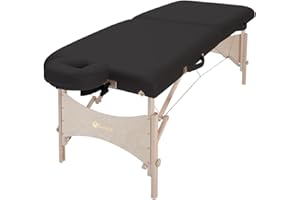 EarthLite Harmony DX Portable Massage Table Package, Includes Table + Face Cradle + Carrying Case, 30" x 73, Black