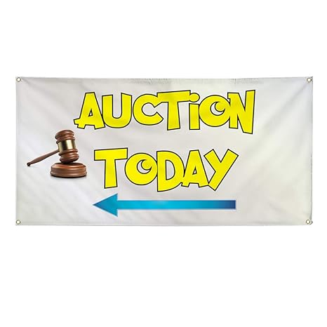 Amazon Com Vinyl Banner Sign Auction Today 2 Business Auction