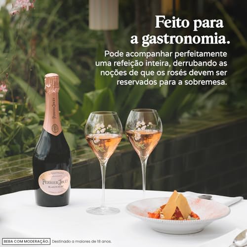 Champagne Francês Rosé Blason Perrier-Jouët Épernay Garrafa 750ml