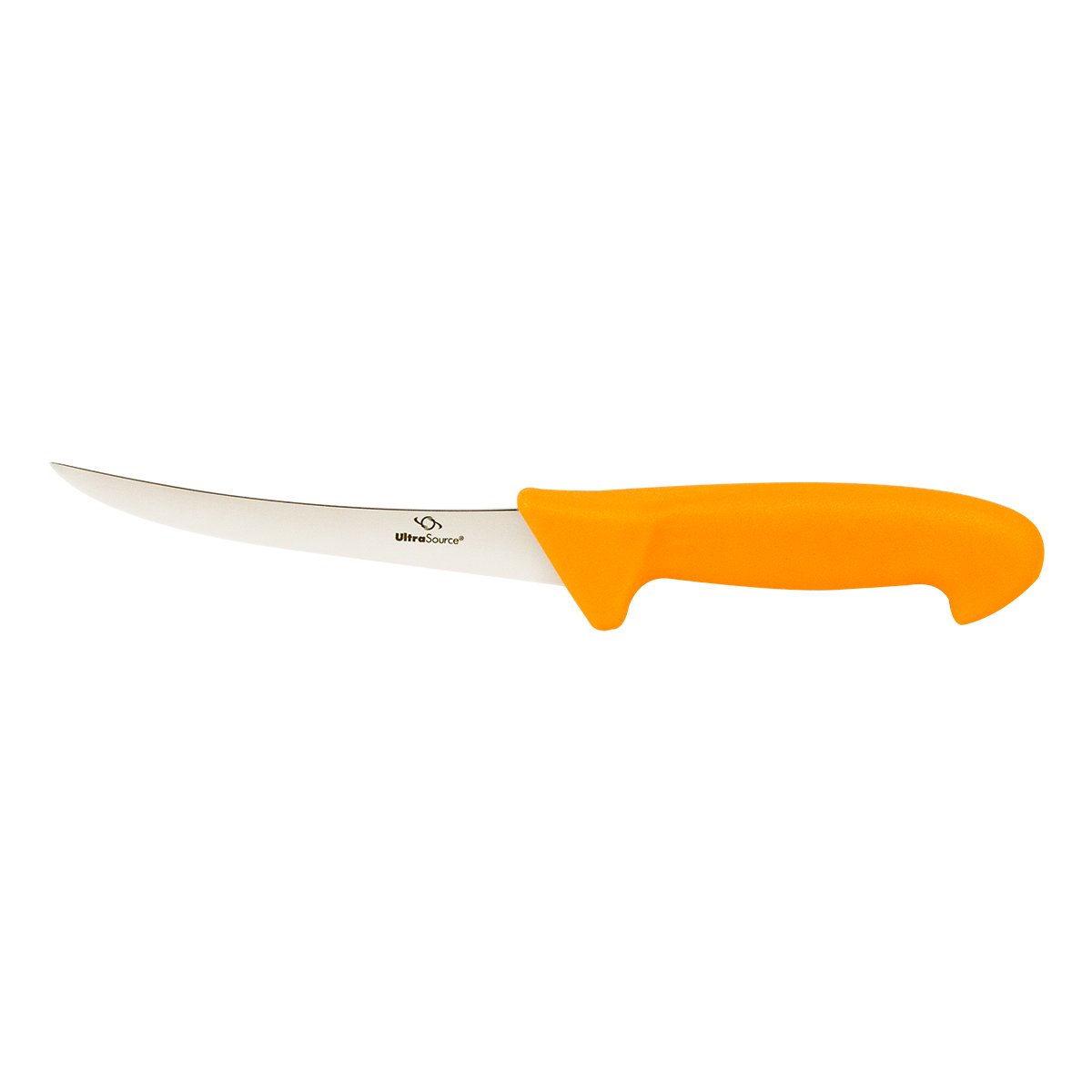 UltraSource Boning Knife, 6" Curved/Semi-Flexible Blade, Polypropylene Handle