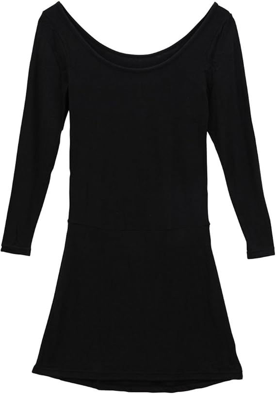 Amazon コントランテ Contrante 深アキ襟ぐり ワンピース丈 あったかインナー 7分袖 ワンピース チュニック 通販