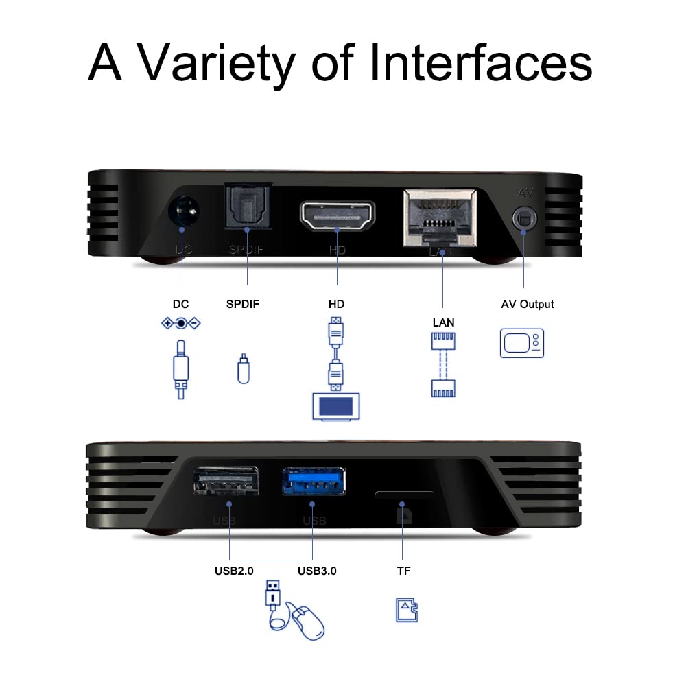 Android TV Box 11 - Smart TV Box 2GB 16GB Dual Band WiFi, Support 4K HDR Smart Streaming Player BT4.1 Set Top Box