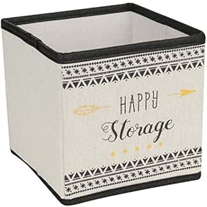 Idebox - Cubo de Almacenamiento con Mensaje (15 x 15 cm), diseño de