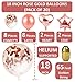 Large Rose Gold Balloons Decorations - 18 Inch Confetti Latex Pack 20 Filled Metallic Great Love | Bridal Baby Shower, Birthday, Wedding, Engagement, Prom, Graduation Supplies, Bachelorette, Sweet 16