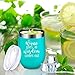 Wine Goes In Wisdom Comes Out - LEADO 12 oz Stainless Steel Wine Tumbler with Lid and Straw, Insulated Stemless Novelty Sippy Cup, Perfect Gift Idea for Adults (Mint)