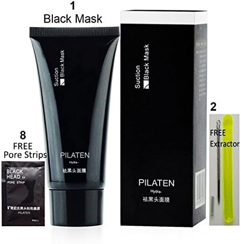 Blackheads Remover Mask, One Blackhead Mask, Two Extractor Tools-Plus Eight Pore Strips For The Nose And T-Zone, Great For Whiteheads, Pimples, Acne Control, Pilaten Blackhead Remover, Factory Dealer