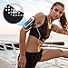 Letsfit Running Armband, Water Resistant Cell Phone Armband for iPhone Xs MAX XR 8 7 6s Plus Galaxy S10 S9 S8 S7 with Key Slot, Headphone Slot and Face ID for Running, Walking, Hiking, Black