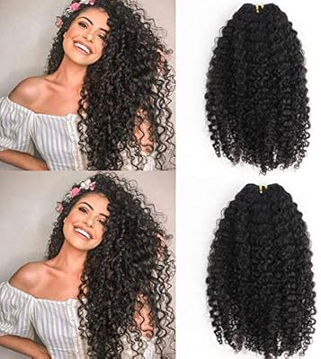 Easen Hair Remy Virgin Clip In Hair Extension 3b 3c Kinky Curly