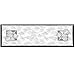 Heritage Lace Woodland Table Runner, 14 in x 45 in, White