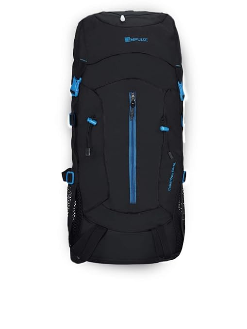 impulse unisex blue 65 litres rucksack