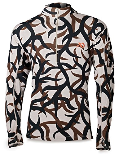First Lite - Chama 230g Merino Quarter Zip Crew Top in ASAT LG - ASAT Camo