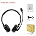 Bluetooth Headset for Cell Phones , YAMAY® Wireless Headset with Mic Over the Head Stereo for iPhone 5s 6 6s 7 Plus Android Phone PC Computer Office Bussiness Noise Canceling Hands Free Dual Phone