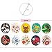 Nathalie Lete Decorative Label Gift Sticker 30-Pack Packaging Seals for Wedding Anniversary Birthday Thank You Envelopes
