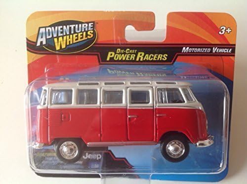 Adventure Wheels 1:40 Power Racers Volkswagen Van Samba White/Red