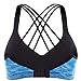 ATTRACO Women's Light Support Sports Bra Cross Back Soft Wireless Tank Top