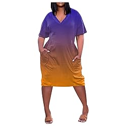 FQZWONG Dresses for Women 2022,Plus Size Maxi Dress