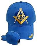Mason Hat Masonic Blue Baseball Cap Freemason w/ Free BCAH Bumper Sticker
