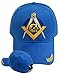 Mason Hat Masonic Blue Baseball Cap Freemason w/ Free BCAH Bumper Sticker