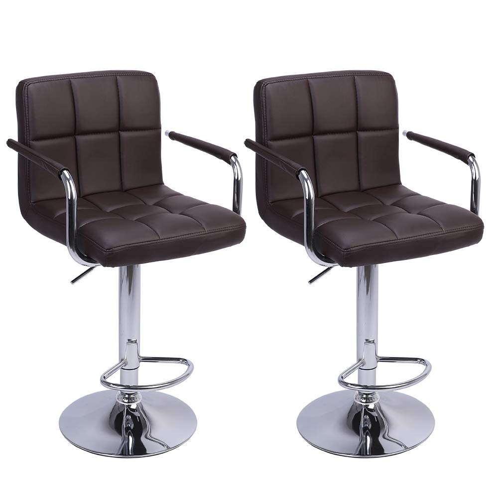 Best Armrest Bar Stool Leather