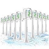 Toothbrush Heads, 10 Pack Sonicare Replacement Brush Heads For Philips Sonicare DiamondClean,FlexCare,HealthyWhite, EasyClean, Essence+