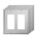 MLLIZH 2 Gang Decorator Outlet Covers Double Switch