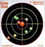 25 Pack - 8" Muticolor Tagboard Reactive Splatter Targets - Glowshot - Gun and Rifle Targets (Misc.)