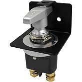 Battery Disconnect Switch with Lockout Plate Fits Negative Battery Docto | Replace 20247, 500A 12V-36V Master Battery Kill Switch Fixed Handle Isolator for Car Auto RV and Boat Waterproof