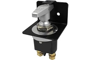 YZQPNB Battery Disconnect Switch with Lockout Plate Fits Negative Battery Doctor Replace 20247, 500A 12V-36V Master Battery Kill Switch Fixed Handle Isolator for Car Auto RV and Boat Waterproof